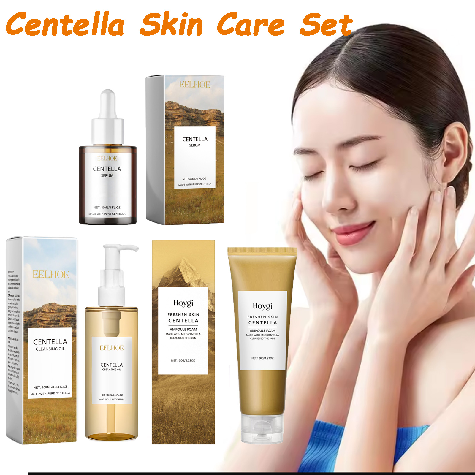 Skincare Oily Skin - Centella conjunto de cuidados com a