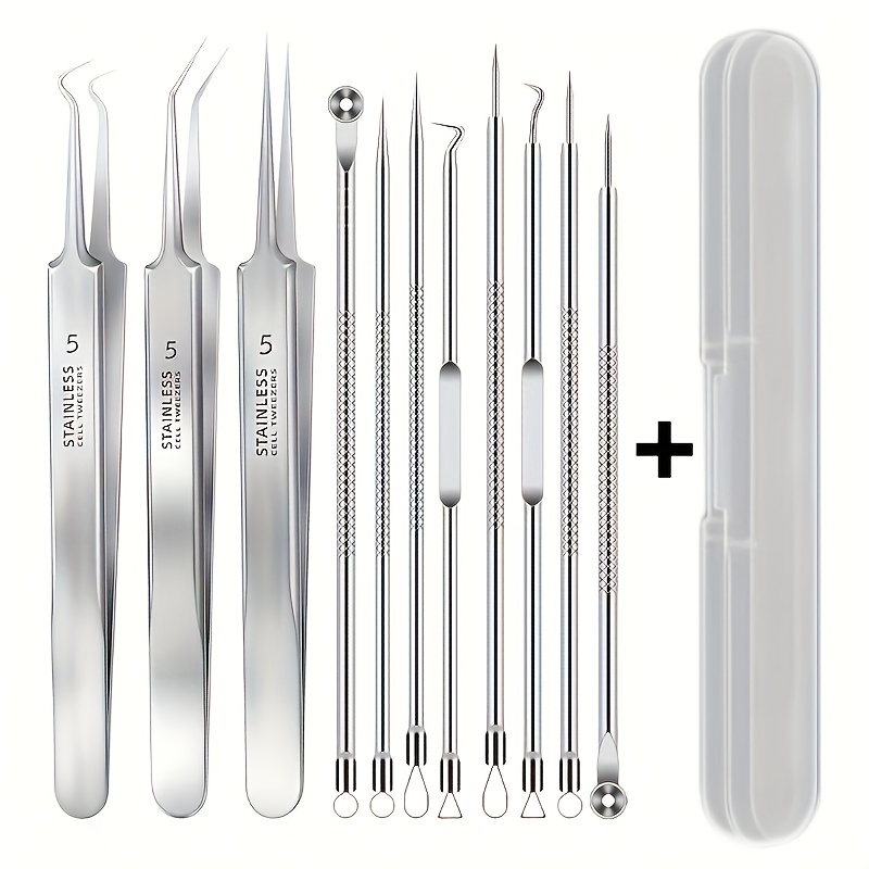 Skincare Qv - 3/5/6/8pcs Extratores e agulhas de espinhas