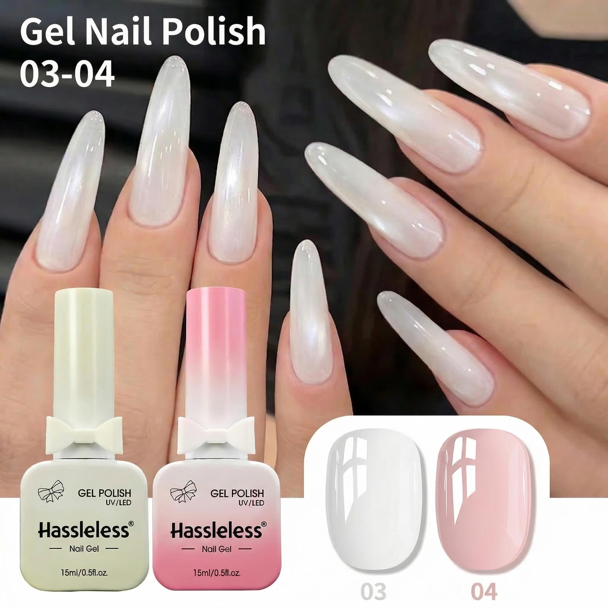 Cucumber Cooling Gel - Conjunto de Esmalte em Gel Rosa