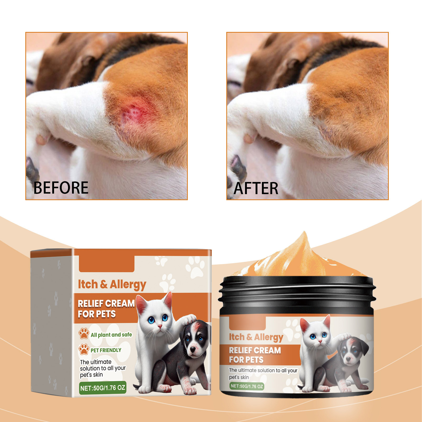 Skincare Animate - Novo animal de estimação anticoceira creme