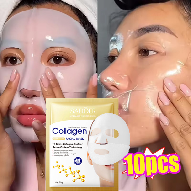 Skincare Oily Skin - 10 pçs colágeno anti rugas máscara
