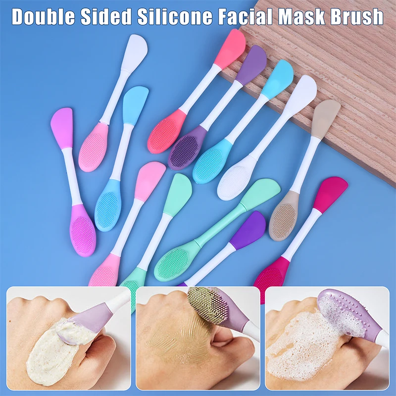 Skincare Lamer - 1pc silicone cabeça dupla máscara facial