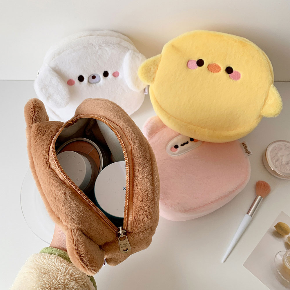 Bolsa de Maquiagem de Pelúcia  - Skincare Animate avaliação e preço