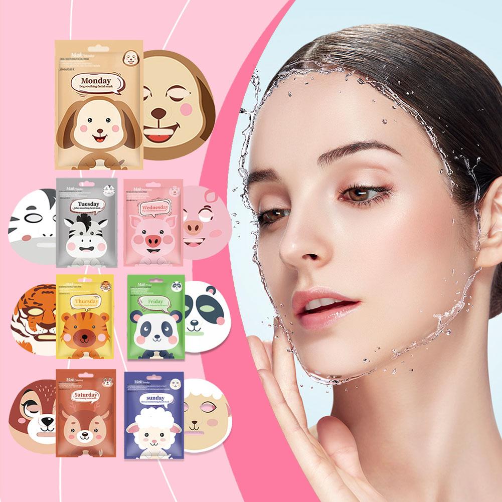 10pcscute cartoon máscara faci - Skincare Animate avaliação e preço