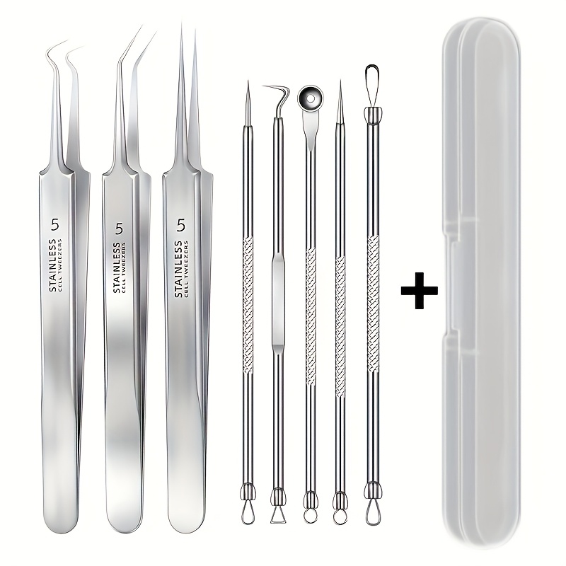 3/5/6/8pcs Extratores e agulha - Skincare Qv avaliação e preço
