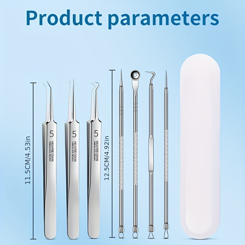 3/5/6/8pcs Extratores e agulha - Skincare Qv avaliação e preço