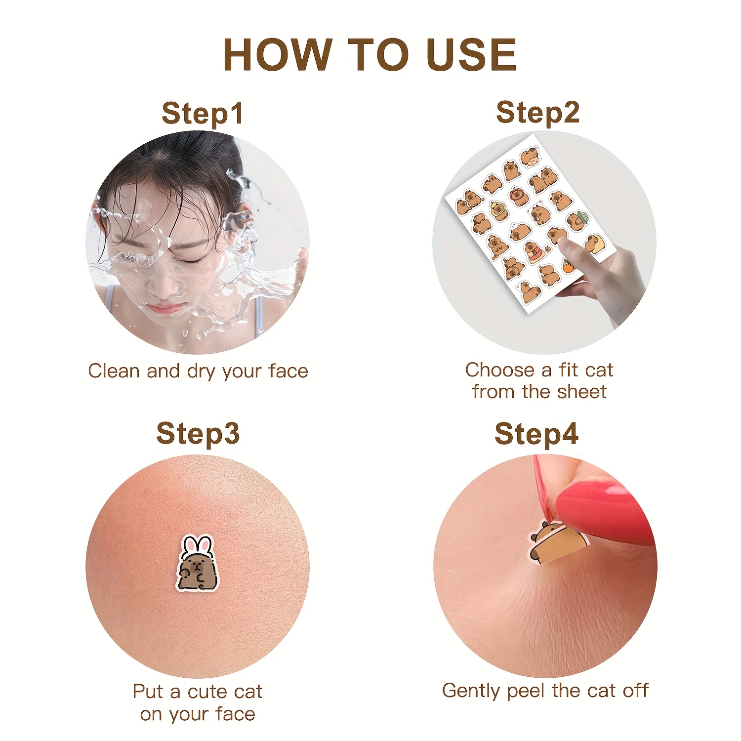 Adesivos faciais em formato de - Skincare The Originote avaliação e preço