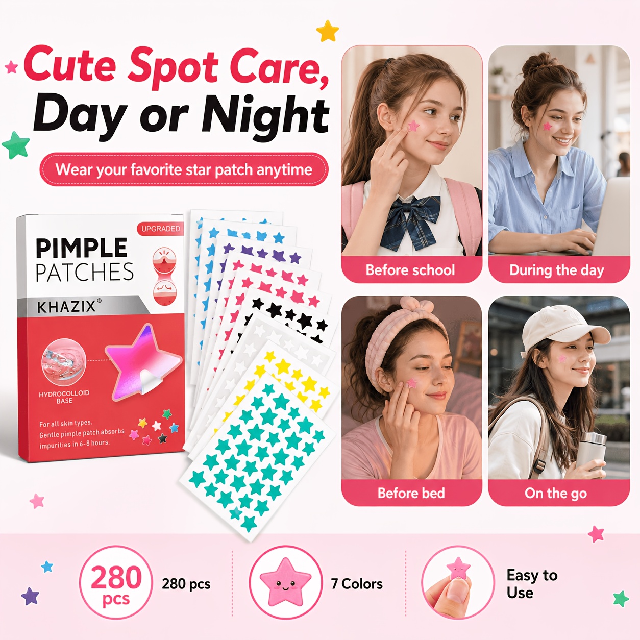 280 Adesivos Estrela para Espi - Skincare The Originote avaliação e preço