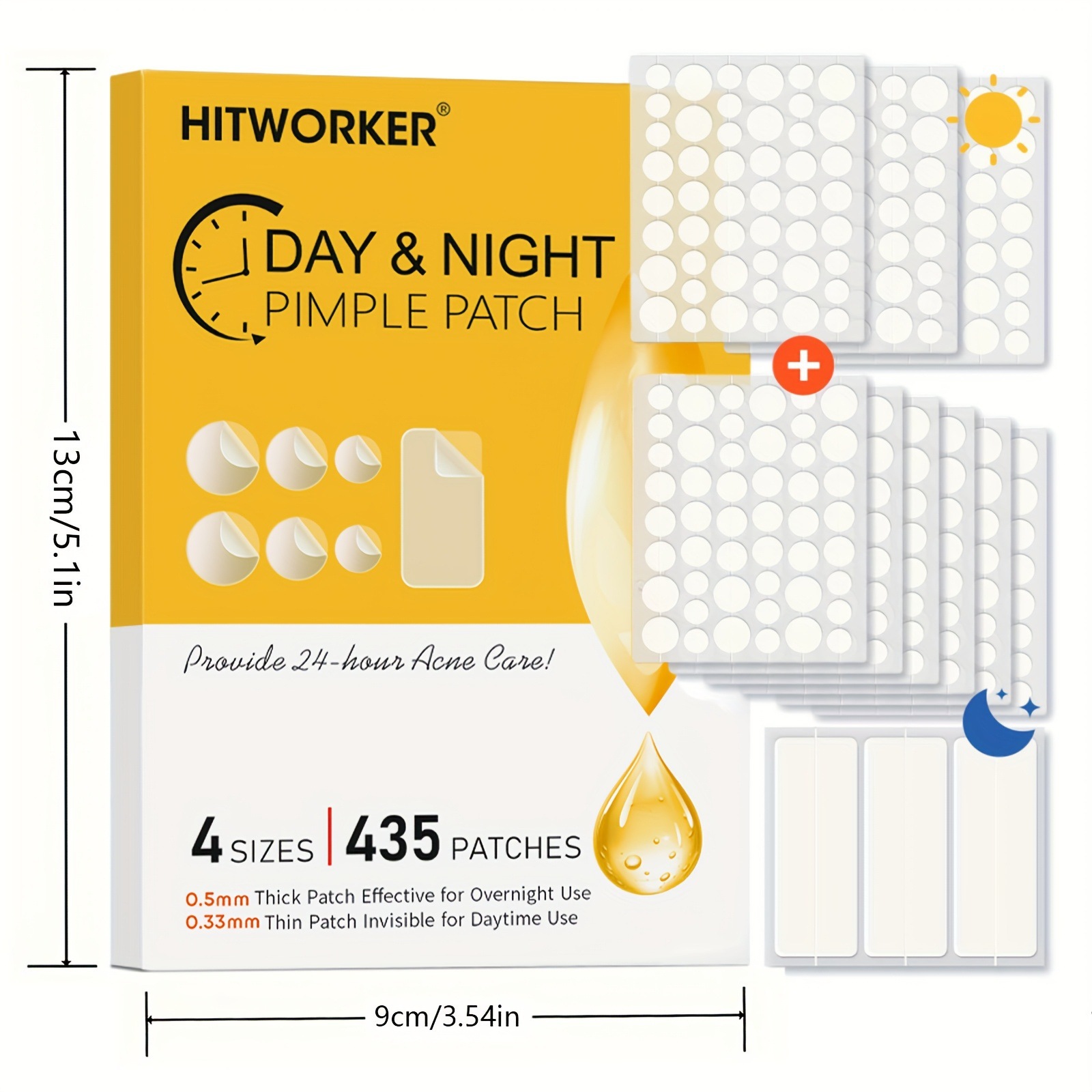 435 adesivos transparentes par - Skincare The Originote avaliação e preço