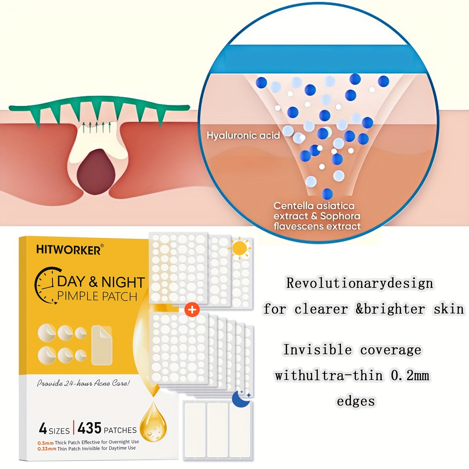 435 adesivos transparentes par - Skincare The Originote avaliação e preço