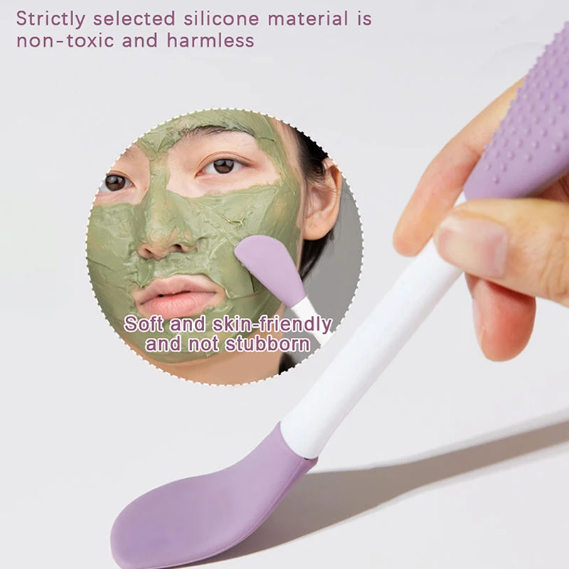 1pc silicone cabeça dupla másc - Skincare Lamer avaliação e preço